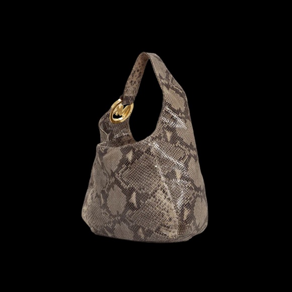 Sale! Michael Kors Fulton Python Hobo Bag - Picture 1 of 8